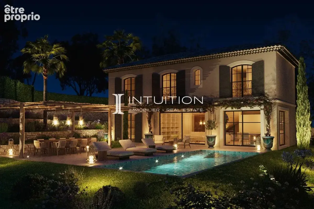 Mougins - Cabrières : Terrain constructible de 778 m2 avec projet de villa - photo 2