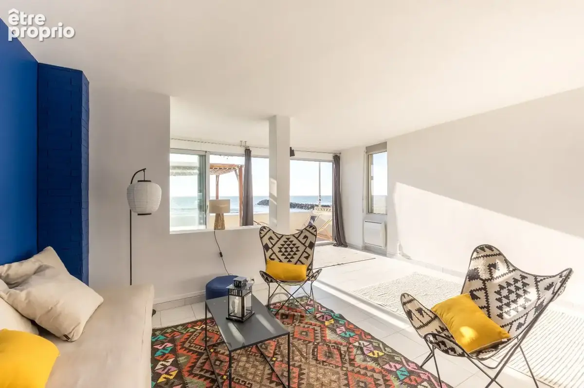 Appartement 60 m² vue mer Palavas-les-Flots  Rez-de-sable, terrasse 52 m², première ligne - photo 10