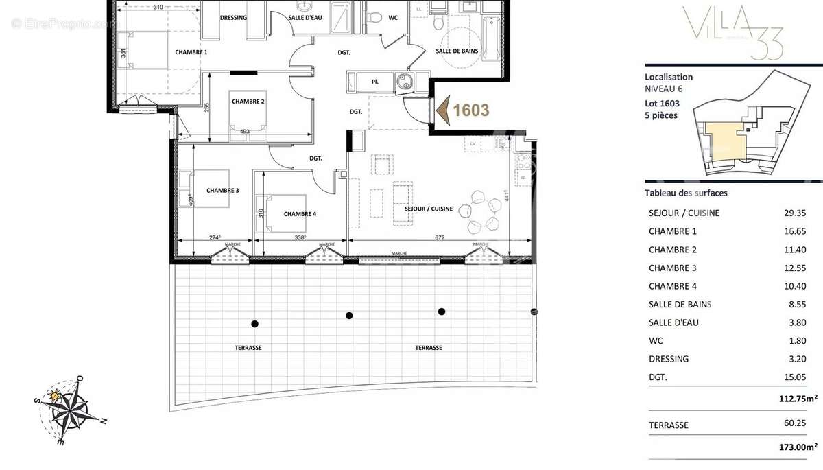 Appartement à BEAUSOLEIL