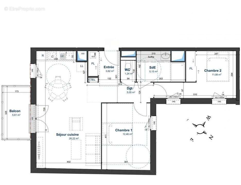 Appartement à LION-SUR-MER