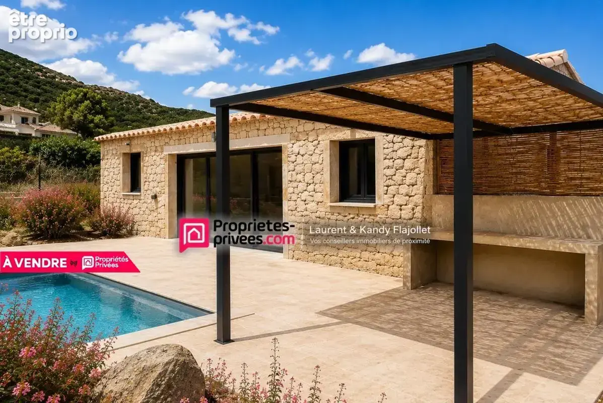 Maison type T3 en pierres séches avec piscine - 20144  Ste Lucie de Porto Vecchio 2A - CORSE DU SUD - FRANCE - photo 2