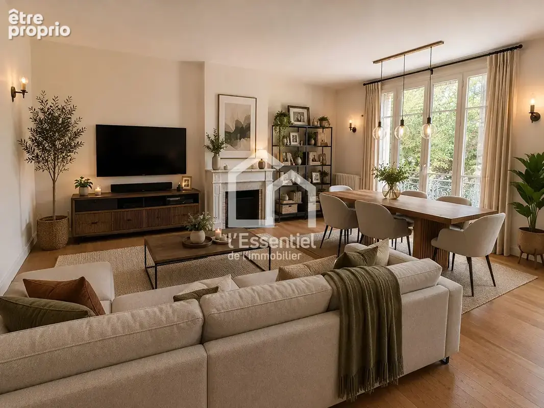 A VENDRE - MAISONS LAFFITTE  PARC- PROPRIÉTÉ 170 m² - sous sol total - 14 box à chevaux - STUDIO indépendant - 812 m² TERRAIN - photo 2