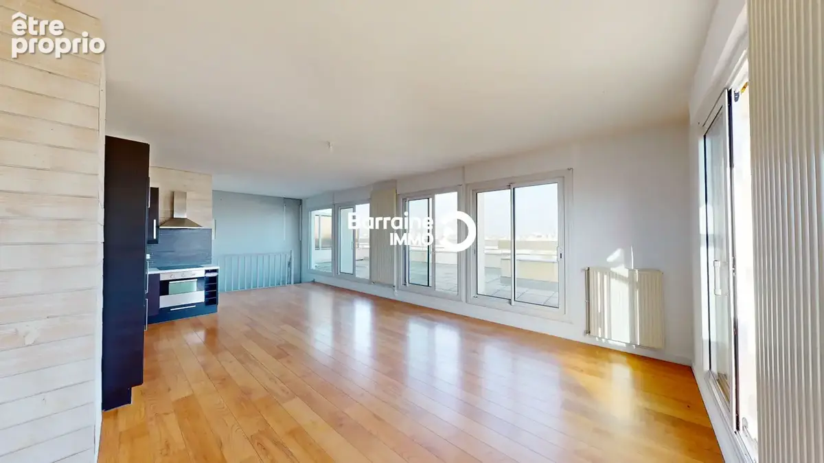 A vendre brest kerinou appartement duplex t6 4 chambres dernier etage ascenseur parking  garage terrasse de 40m² vue panoramique - photo 7