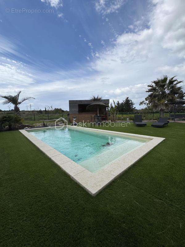 34370 maraussan - villa 2023 - plain pied - 163m2 - terrain 1040m2 - double garage - piscine - pool house - - photo 4