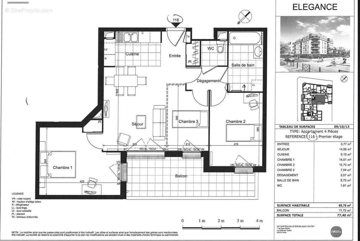Appartement à SARTROUVILLE