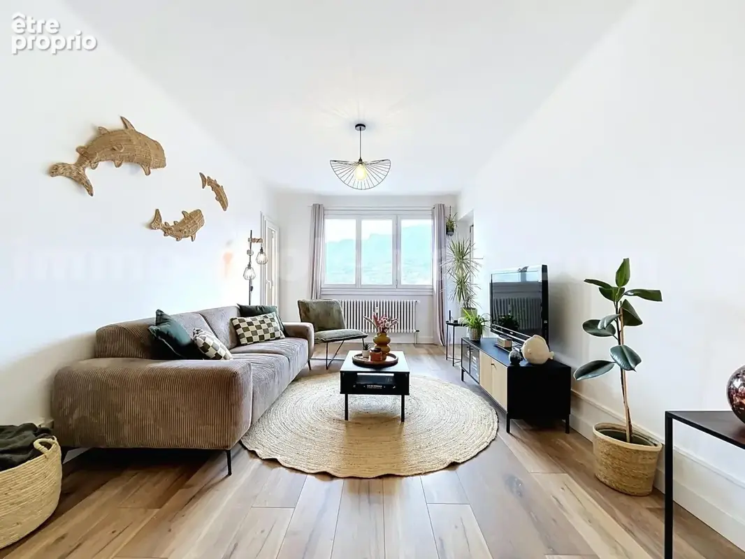 Appartement_T3_la_roche_sur_foron_renove_refait_neuf_terrasse_balcon_belle_superficie_proche_prox_frontière_Suisse_direction_GENEVE_autoroutes_investissement_locatif_vente_vue_séjour_cuisine_équipée_