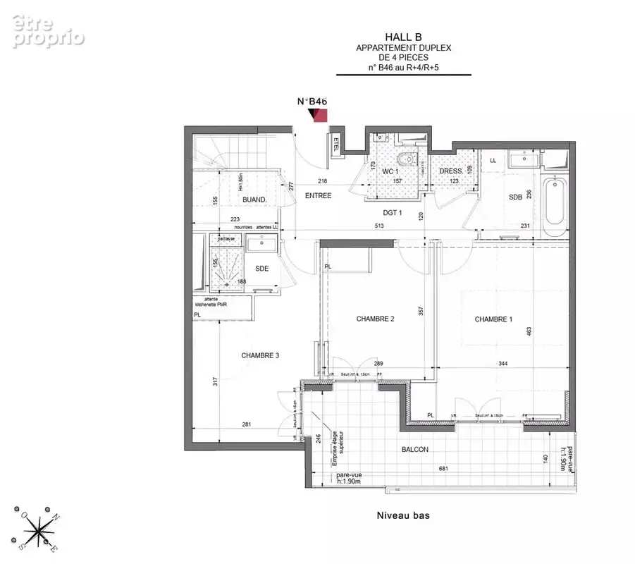 Puteaux – Duplex 4 pièces neuf avec terrasse et balcon face à la Seine 3T27 - photo 6