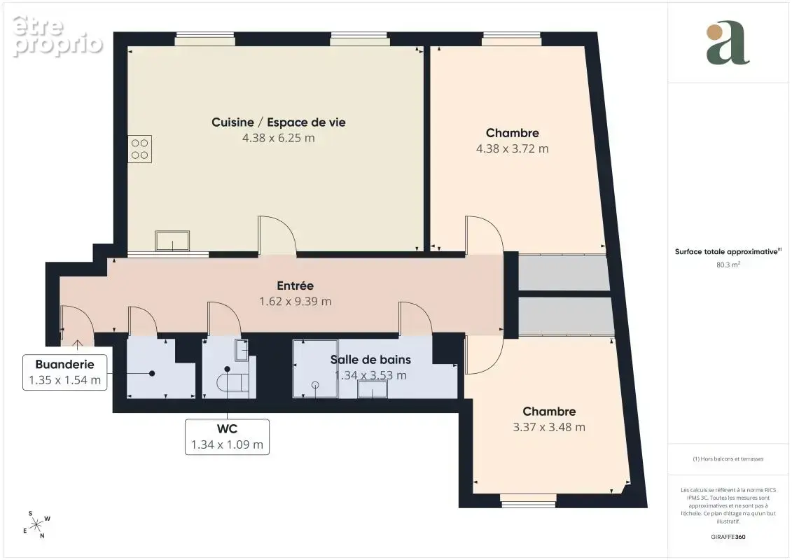 Appartement traversant lumineux en vente à Monplaisir - photo 9