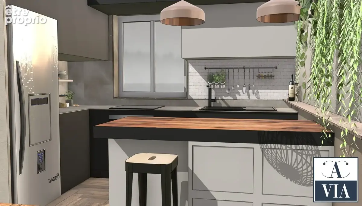 APRES RENOVATION BELLE CUISINE OUVERTE 