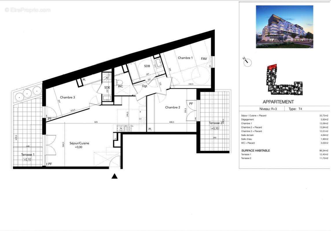 Appartement à BEZIERS