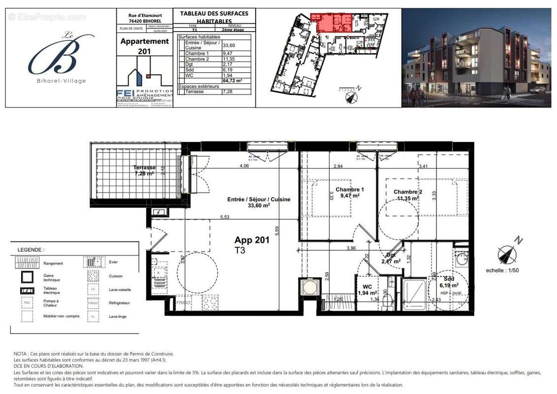 Appartement à BIHOREL
