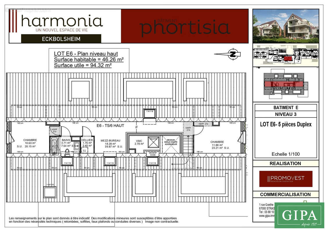 Appartement à ECKBOLSHEIM