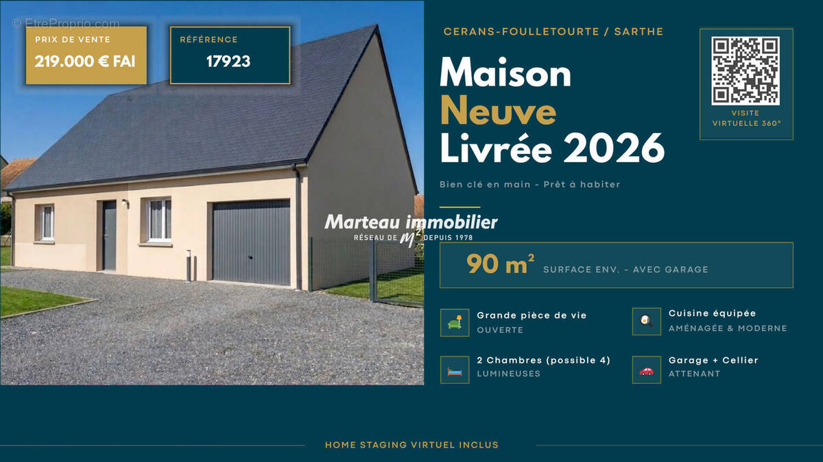 Maison à CERANS-FOULLETOURTE
