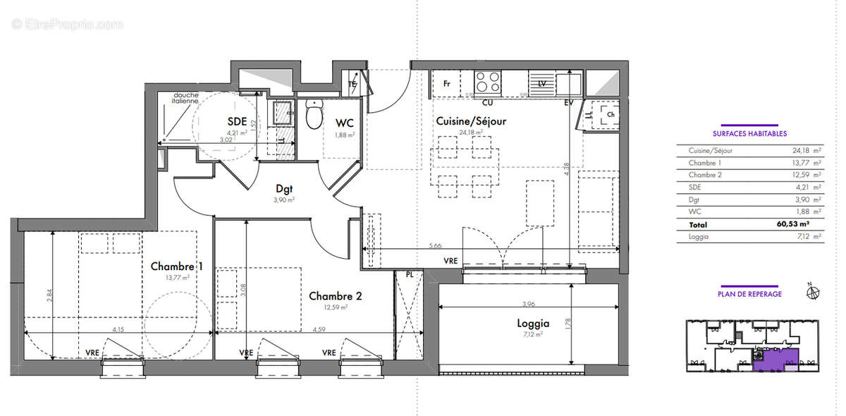 Appartement à TOULOUSE