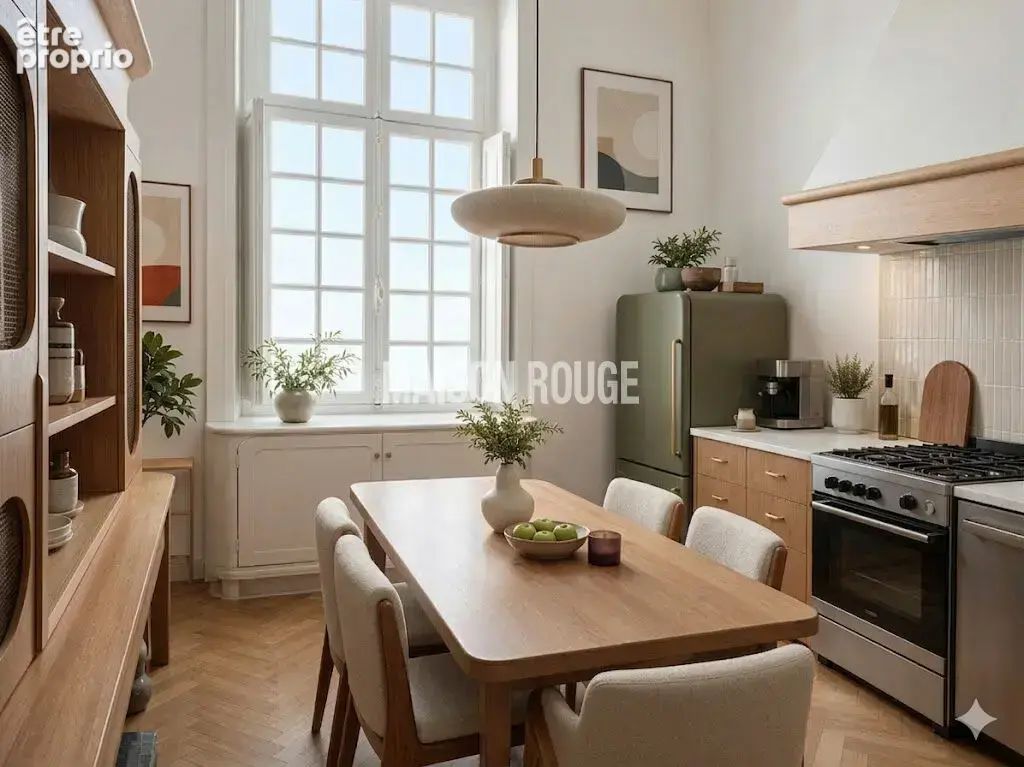 Bel hôtel particulier à vendre, centre-ville de Rennes, 250m² hab, 10 pièces, 8 chbres, garage. - photo 5