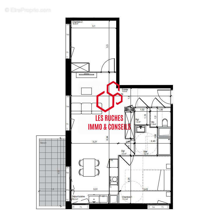 Appartement à LAGNY-SUR-MARNE