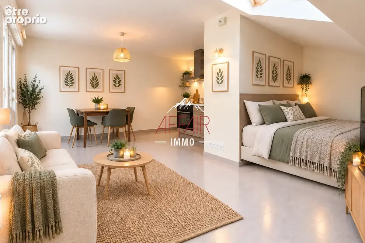 Appartement studio en dernier etage 33 m2 utiles - 74100 vetraz monthoux - photo 2