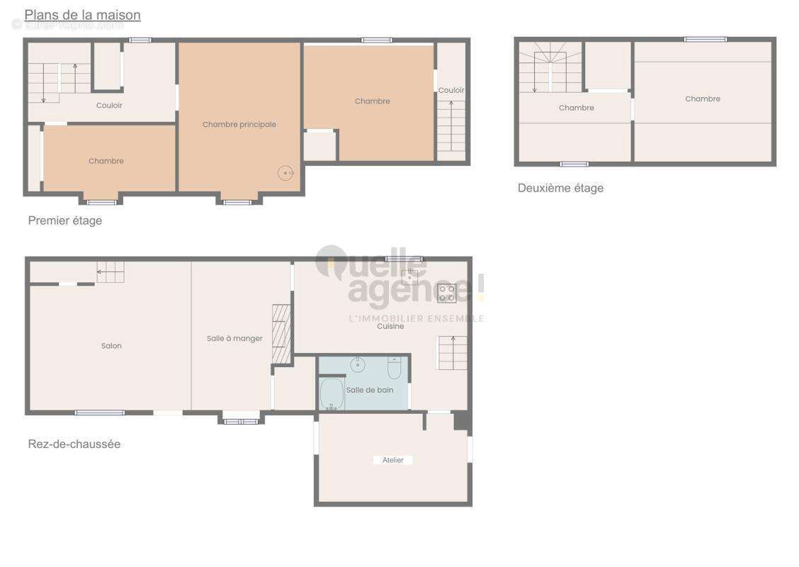 Maison 5 pièces de 110 m2 à Beuzec-Cap-Sizun - photo 2