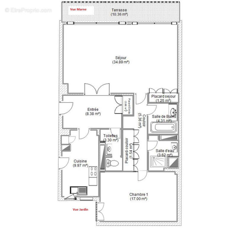 Appartement à SAINT-MAUR-DES-FOSSES