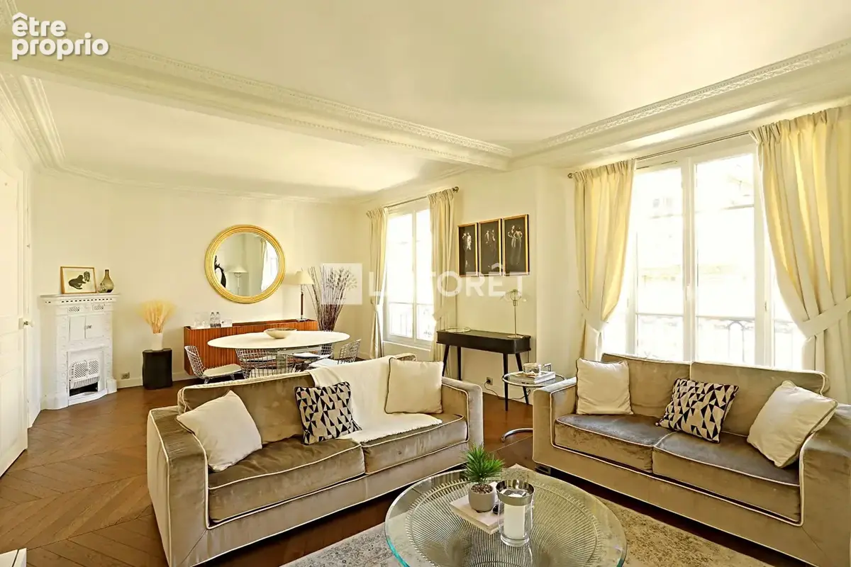 Appartement Paris 3 pièce(s) de 56.50 m2 - photo 2