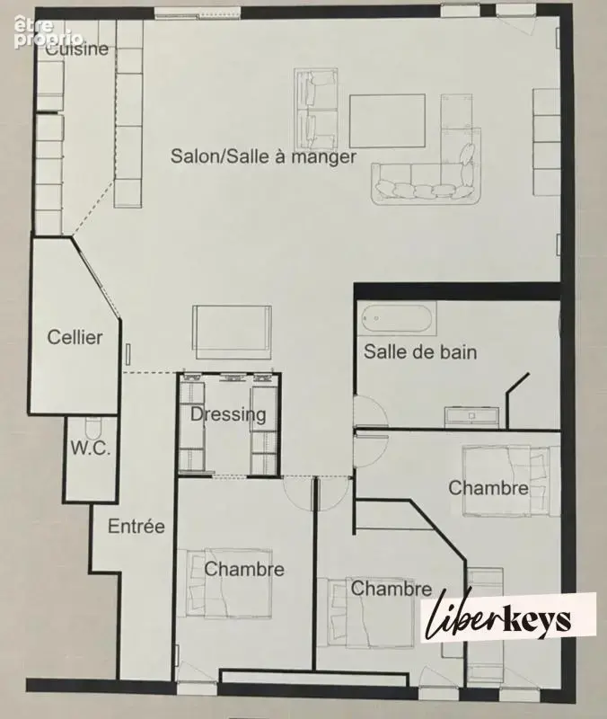 Appartement 165m² - 3 chambres - 1 parking - 1 grande terrasse - photo 10