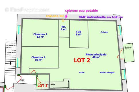 Appartement à ALBIGNY-SUR-SAONE