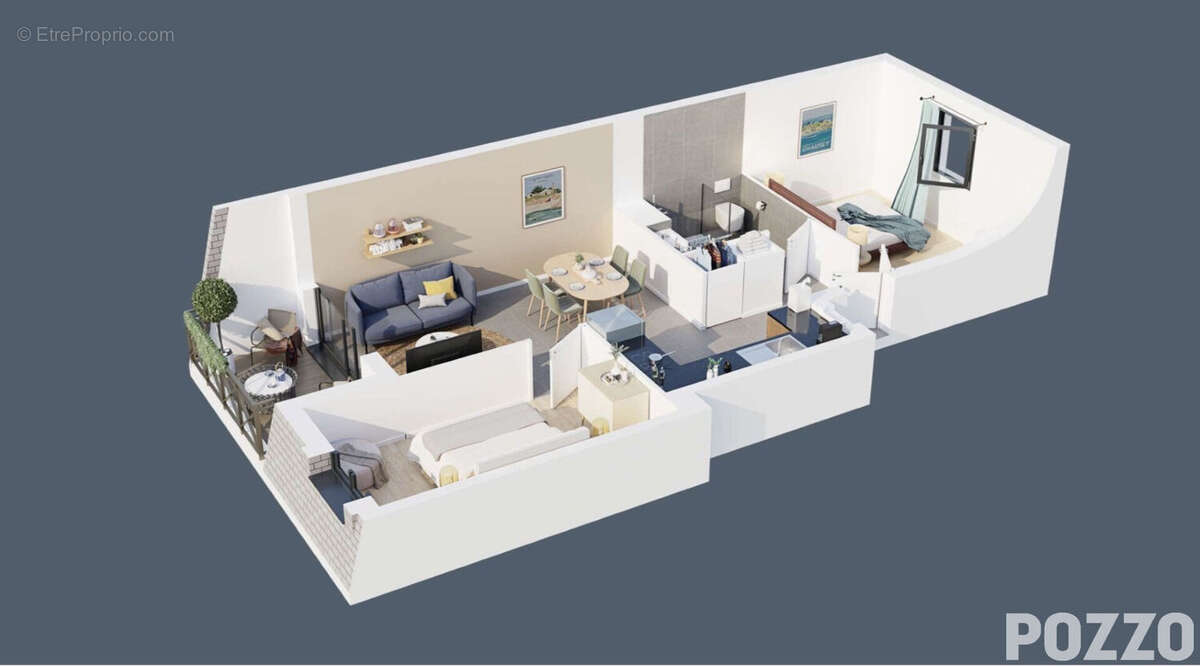 Dans résidence de standing, Appartements  du 2  au 4 pièce(s), hyper centre, à 50 m de la plage et des commerces - photo 2