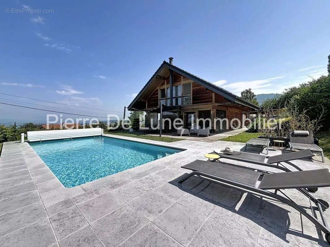 Trévignin – Maison d'exception en ossature bois avec vue dominante, piscine et panorama sur les montagnes - photo 18