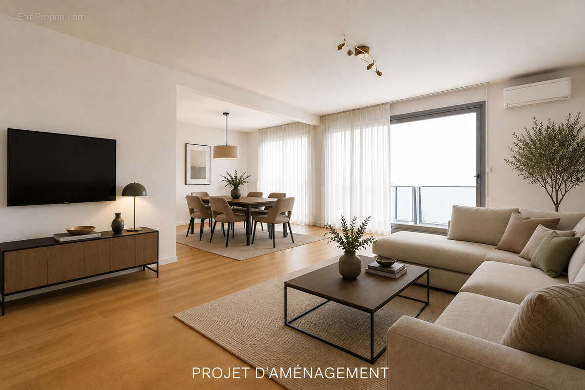 Appart 157 m2, T7, climatisé, balcon, garages, proche centre ville - photo 2
