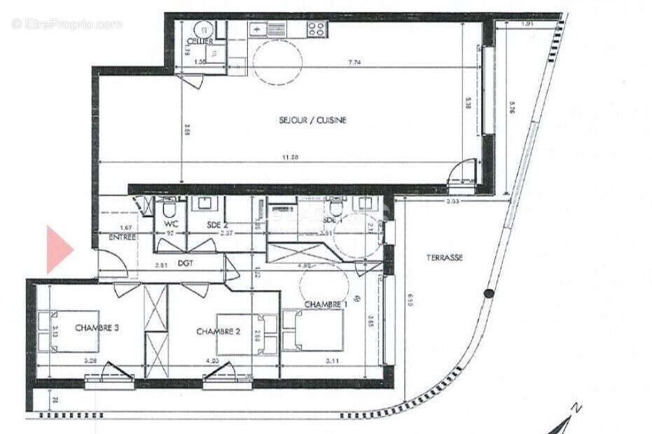Appartement à SAINT-CYPRIEN