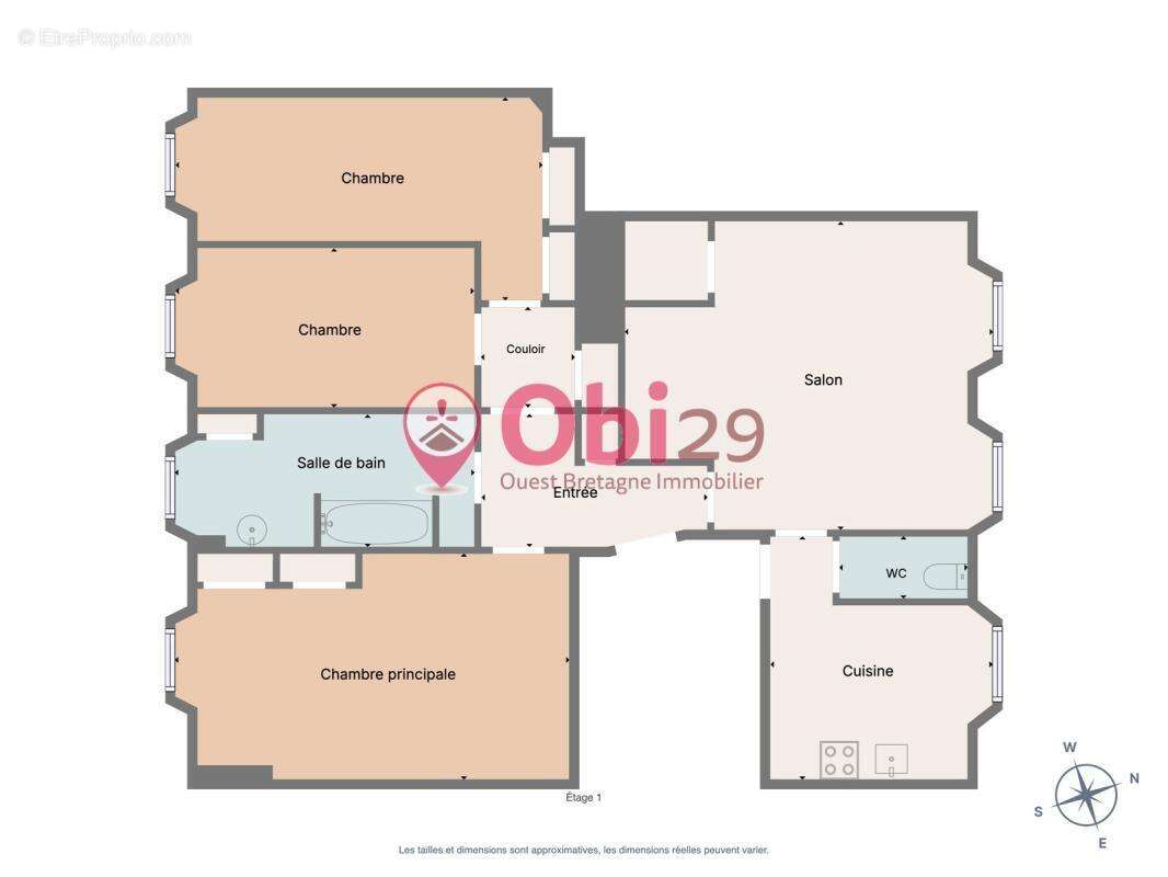 Appartement T4 de 100 m² – Centre-ville de Châteaulin - photo 10