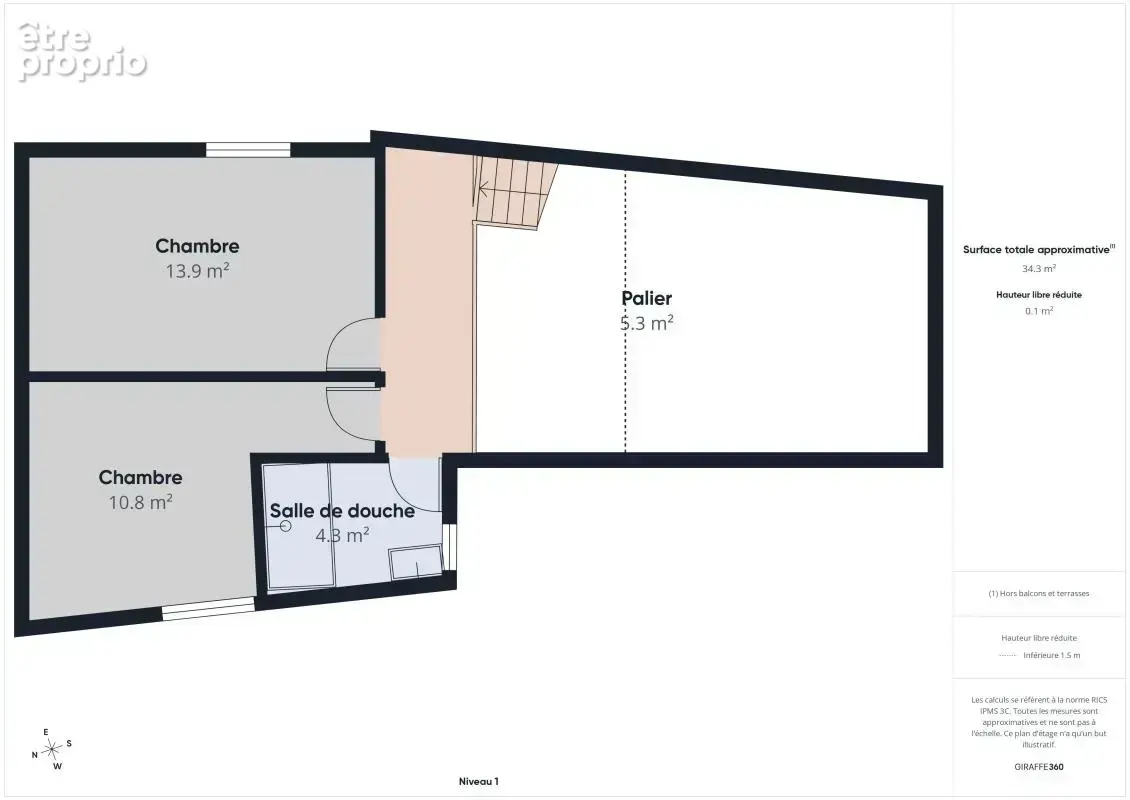 Appartement BERNAY 4 pièces 95 m² - photo 14