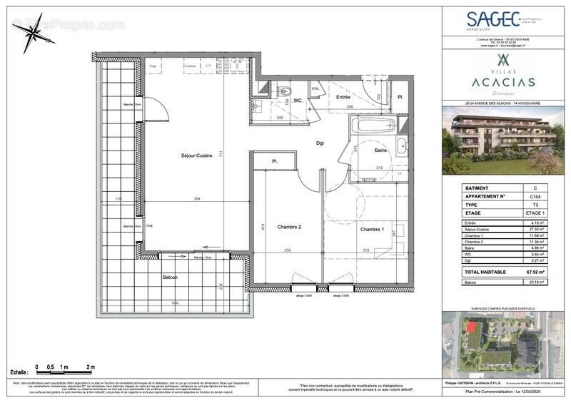 Appartement à DOUVAINE