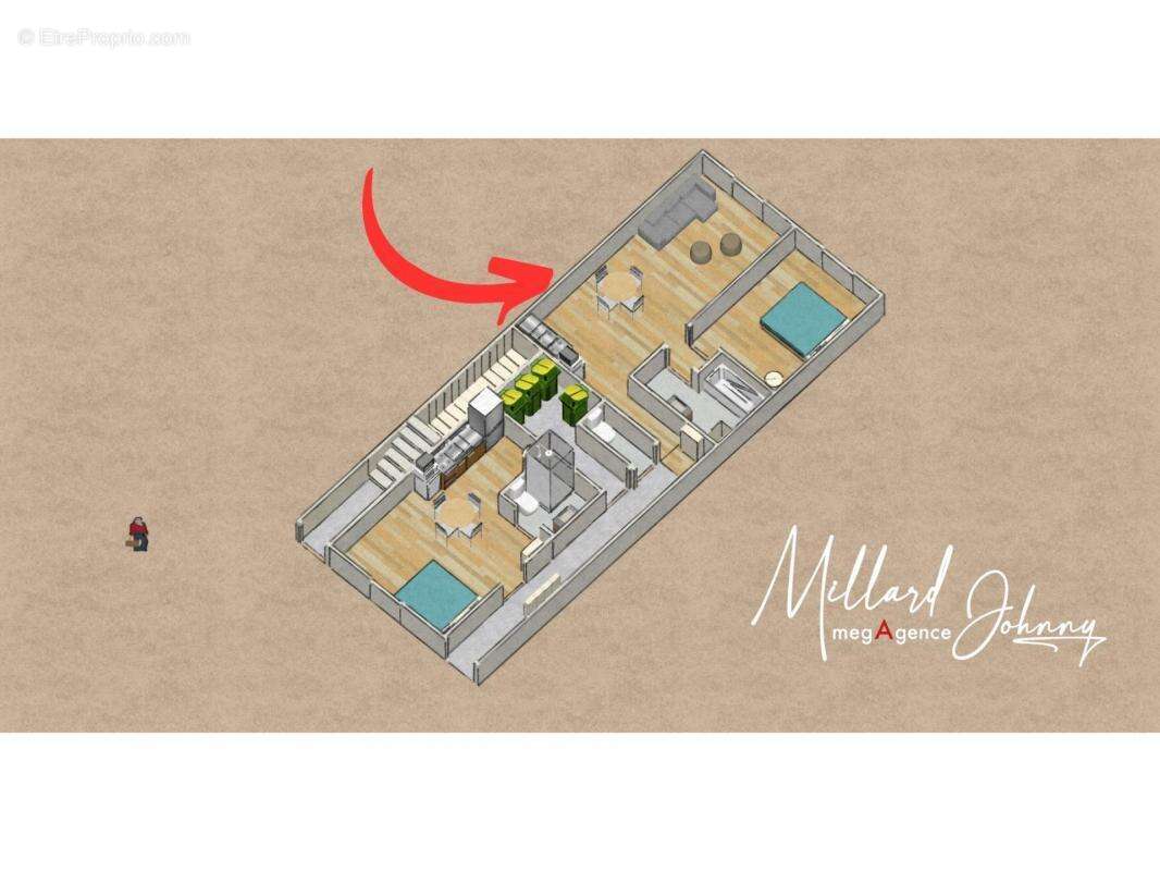 Appartement à SAINT-GENGOUX-LE-NATIONAL