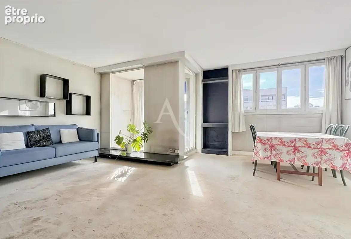 Boulogne  70 m²  3 pièces aux volumes rares  10e étage   vues dégagées - photo 1