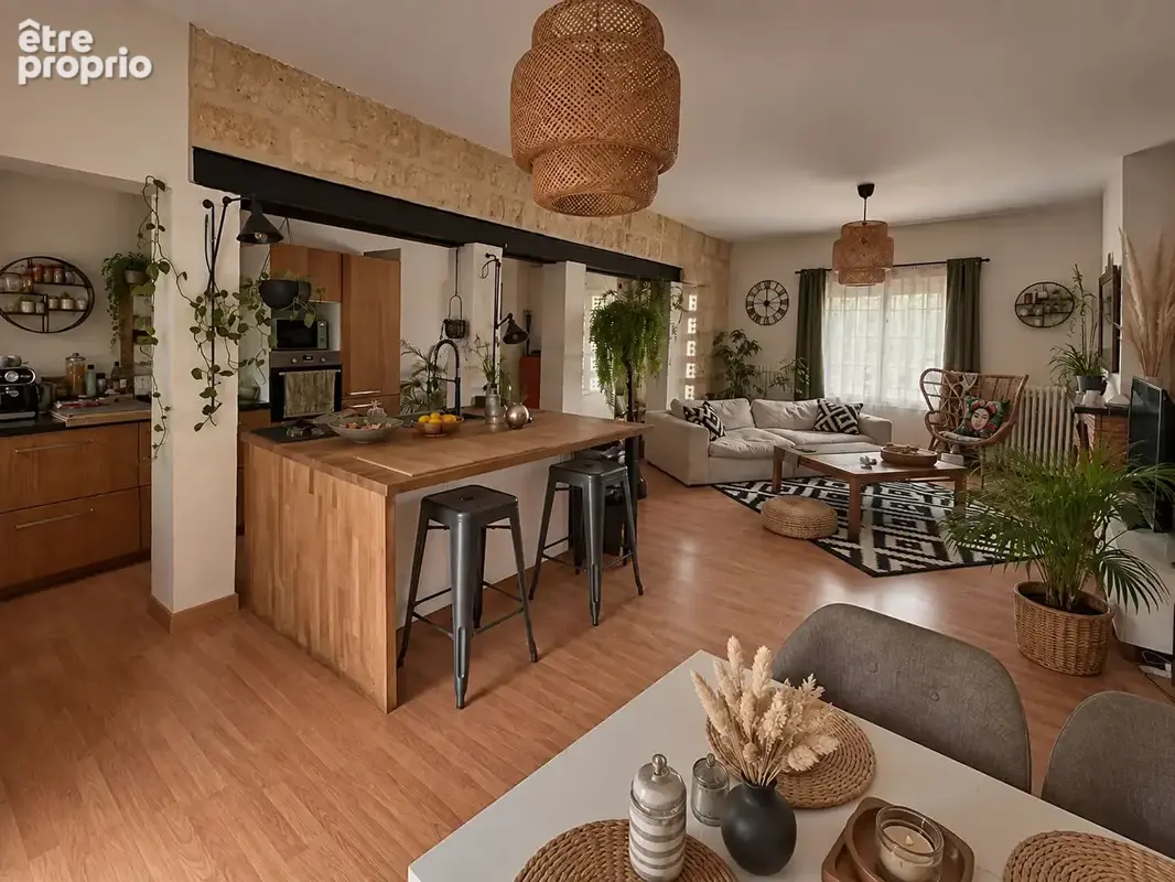 BAS CENON - Echoppe en pierre 3 pièces de 85 m² avec jardin de 294m² - photo 3