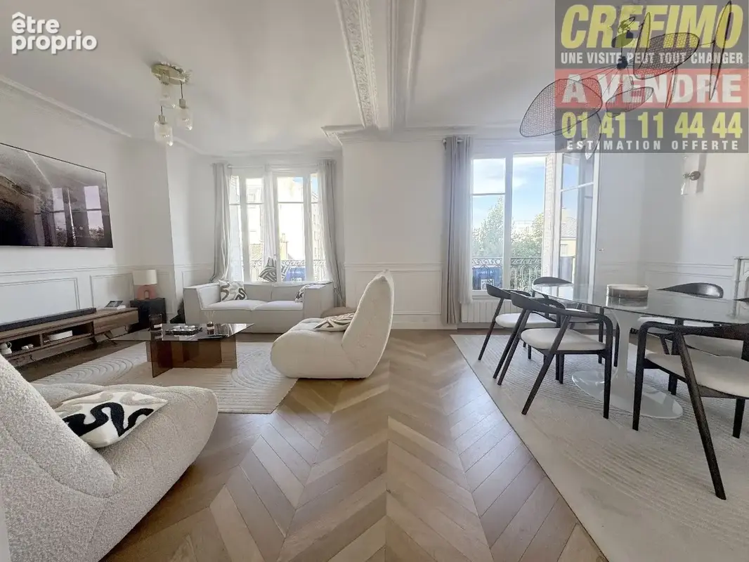 Appartement de caractère à vendre à Asnières-sur-Seine  Charme de l'ancien et rénovation de qualité - photo 2