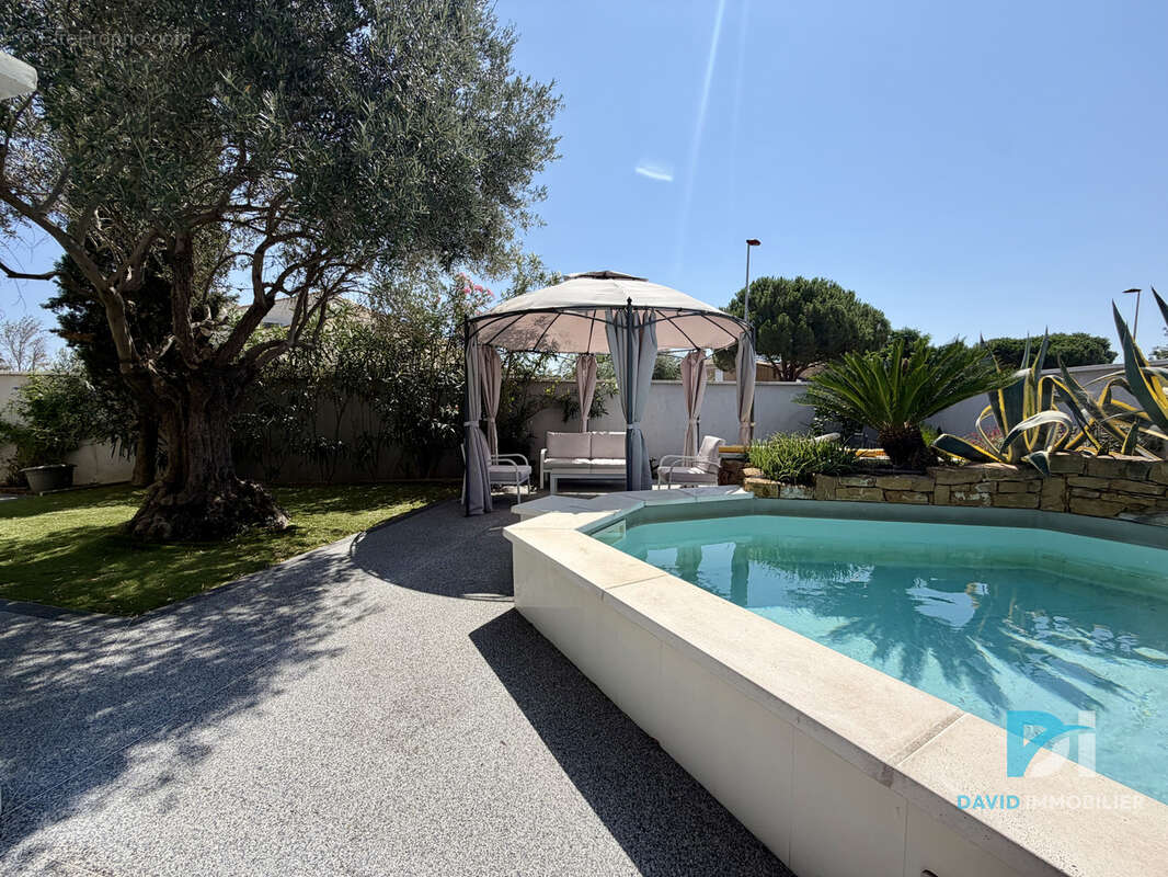 Saint-thibery, villa  4 faces avec jardin piscine et garage - photo 12