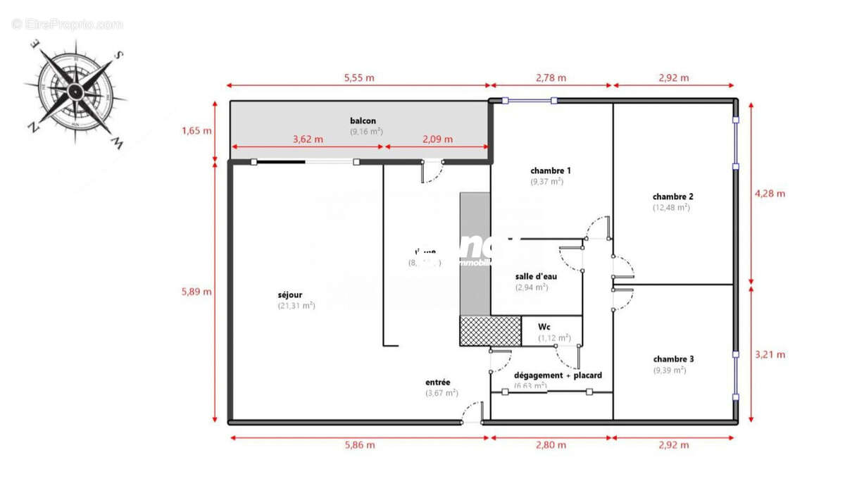 Appartement à MARSEILLE-9E