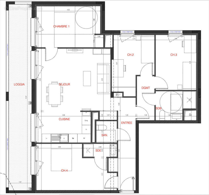 Appartement à BORDEAUX