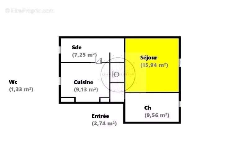 Grand 2 pièces de 46 m² entièrement sur jardin - photo 7