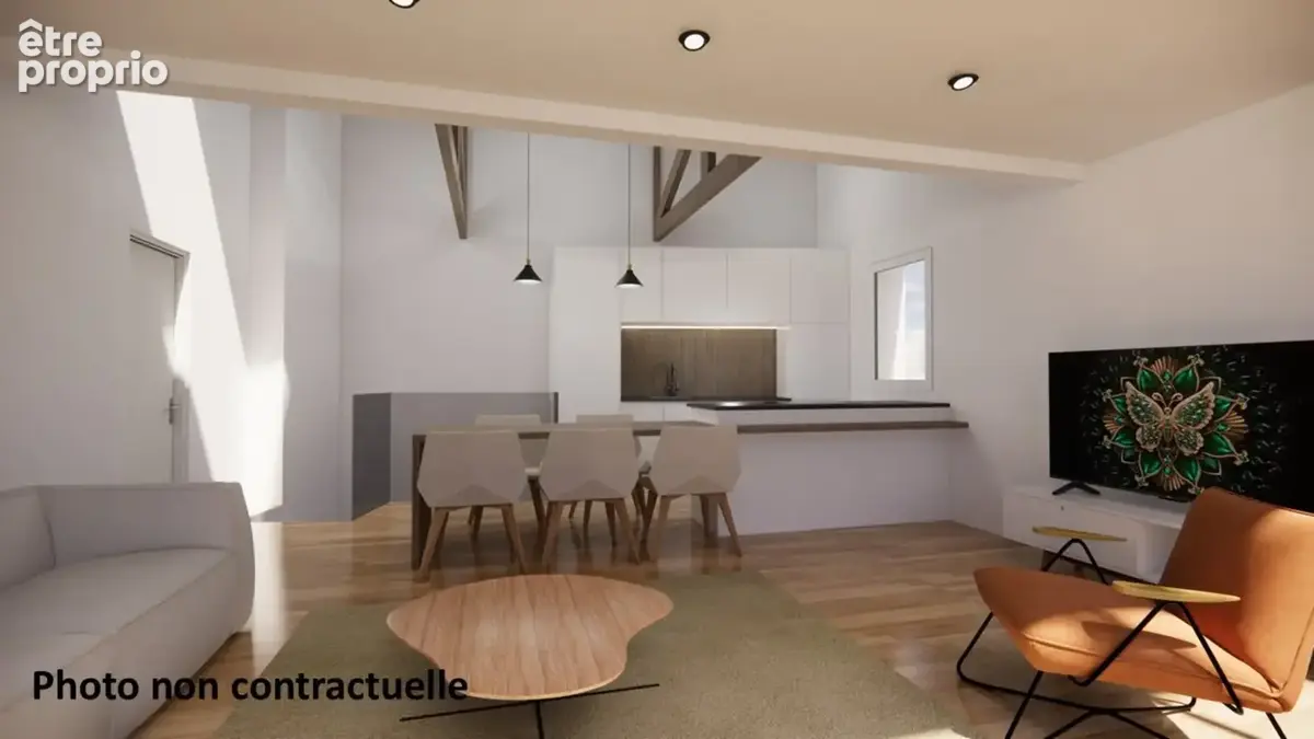 A vendre-appartement Loft 3 pièces-dernier étage-67,40 m2-Terrasse de 12m2-2 chambres-Quartier Mouzaïa- L7bis-L11 - photo 3