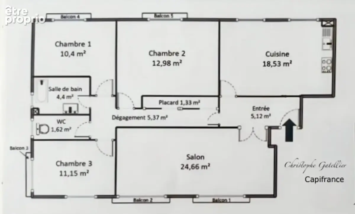 96 m² – 3 chambres + possibilité 4 – Parc arboré – Gare à pied - photo 17