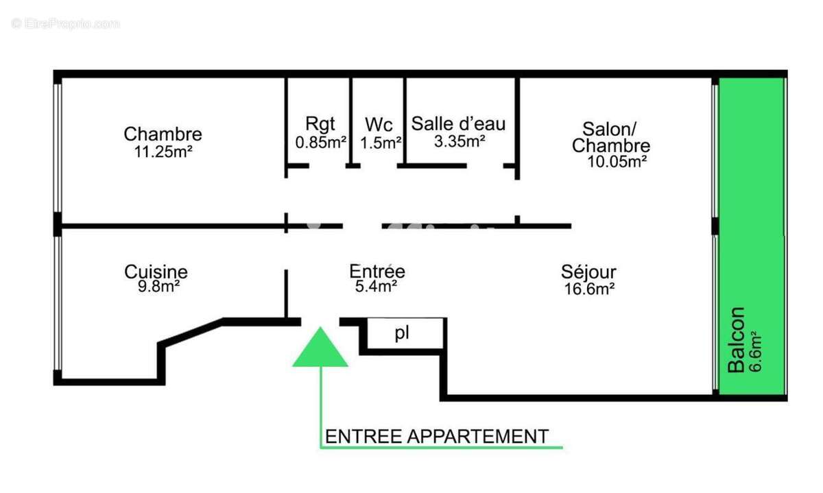 Appartement à VERRIERES-LE-BUISSON