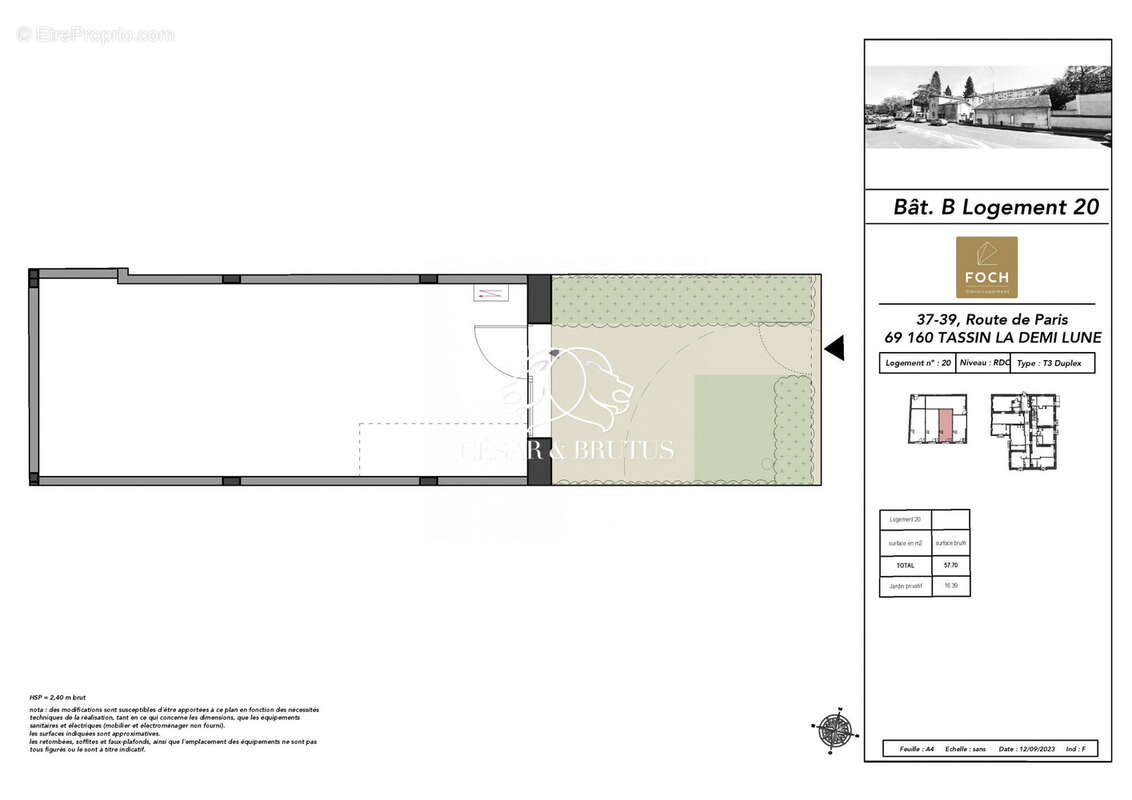 RDJ - Appartement à TASSIN-LA-DEMI-LUNE