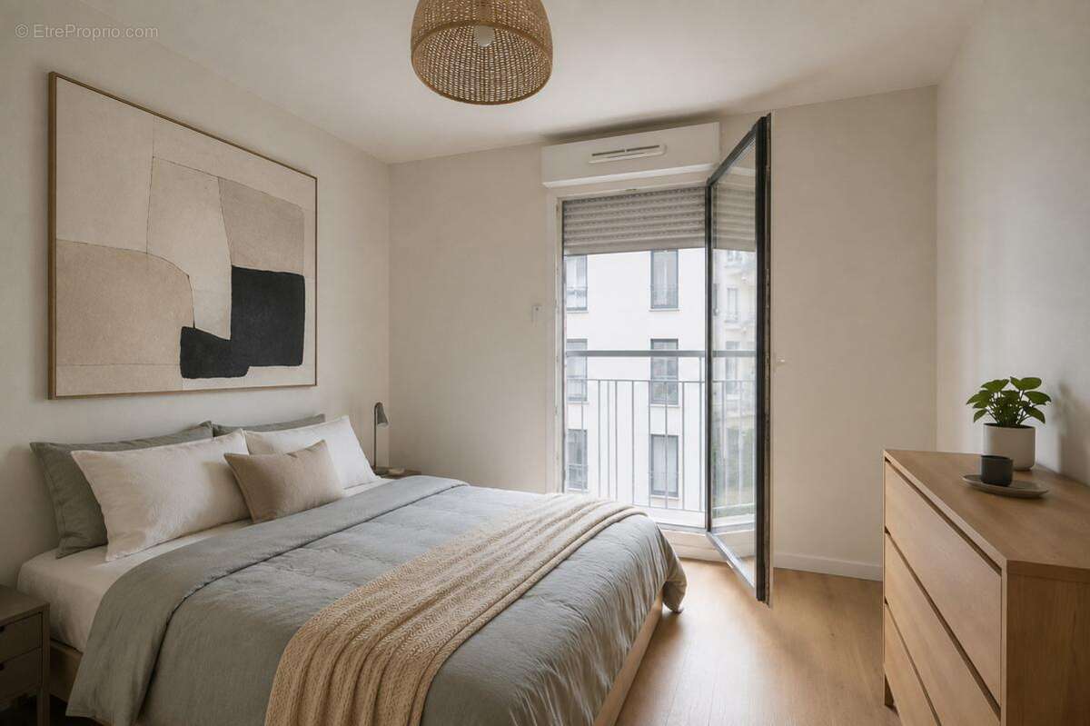 Appartement 68 m2  Asnières / 3 pièces -2 chambres  - Balcon- 2 places parking - photo 7