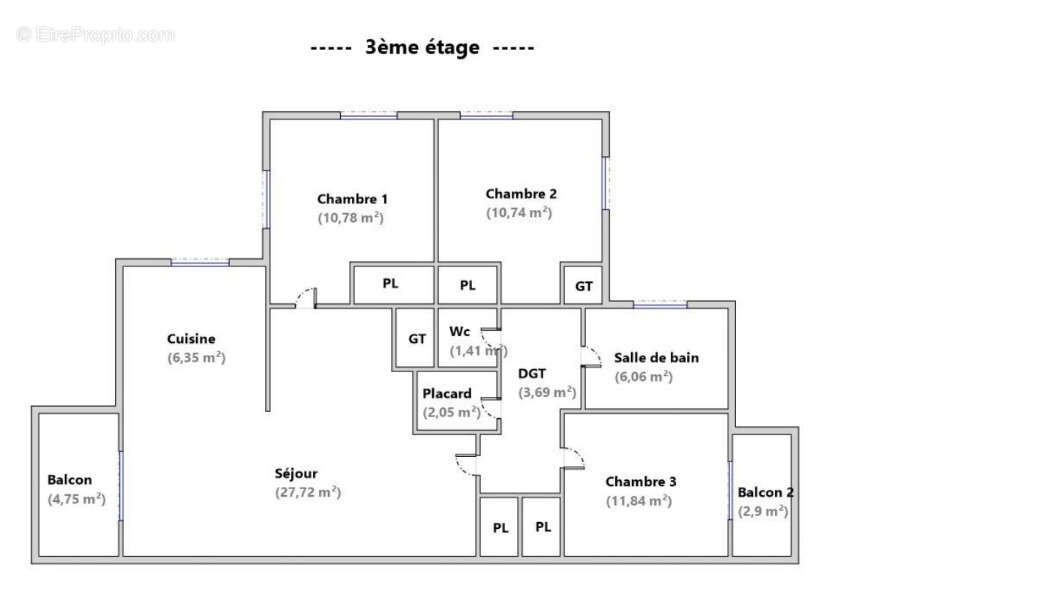 Appartement à TASSIN-LA-DEMI-LUNE