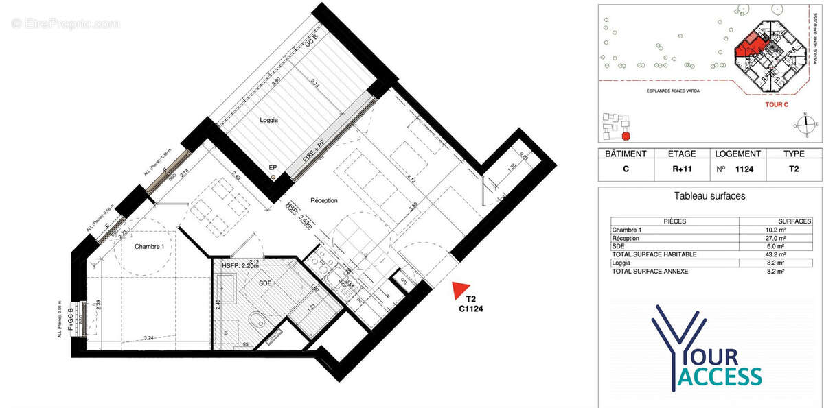Appartement à VILLEURBANNE