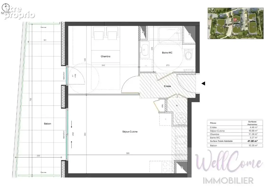 Appartement VEFA T2 de 41 avec Parking SS et cave - Grésy-sur-Aix - photo 3