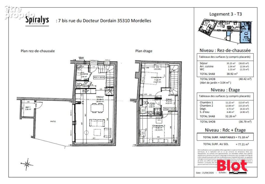 Maison 71 m² à Mordelles  - photo 2